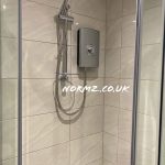 Electric Shower Installation as part of Shower Room Renovation project in Chelveston, Northamptonshire