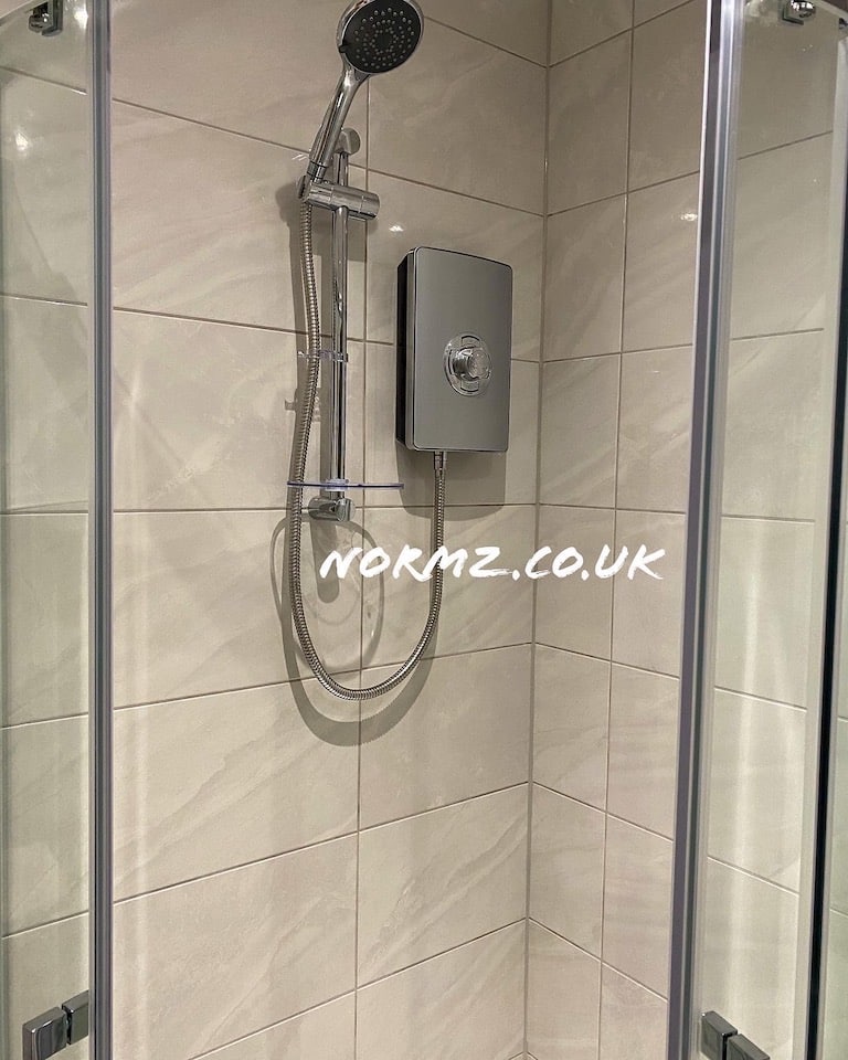 Electric Shower Installation as part of Shower Room Renovation project in Chelveston, Northamptonshire