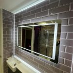 Large LED Mirror Installation as part of Shower Room Renovation project in Northampton 2