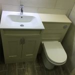 Toilet with flush button - plumbers in wellingborough by Normz Plumbing